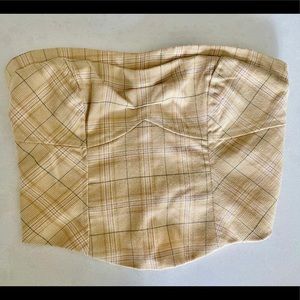 Free People tube top, light yellow